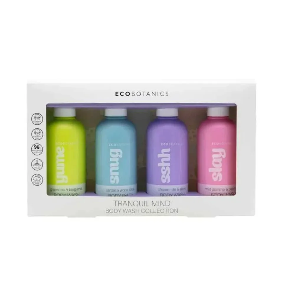 Love Beauty Ecobotanics Tranquil Mind Body Wash Collection 4-Bottle Gift Set NEW - Picture 2 of 3